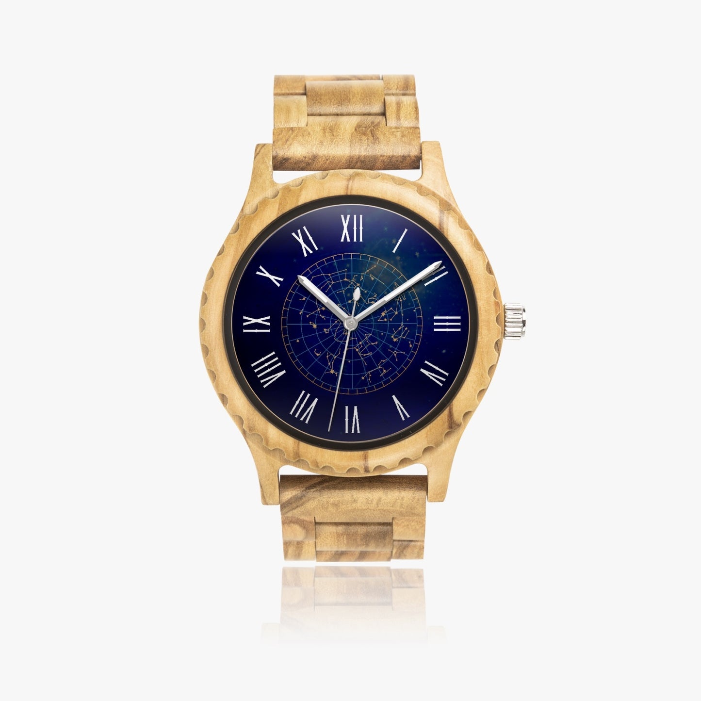 Italian Olive Wooden Constellations Watch